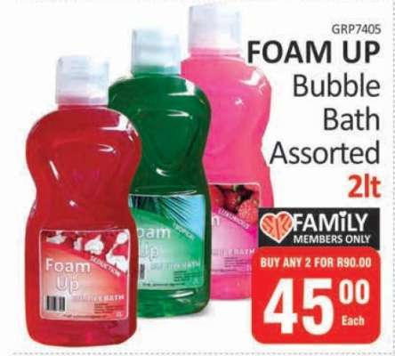 FOAM UP Bubble Bath Assorted