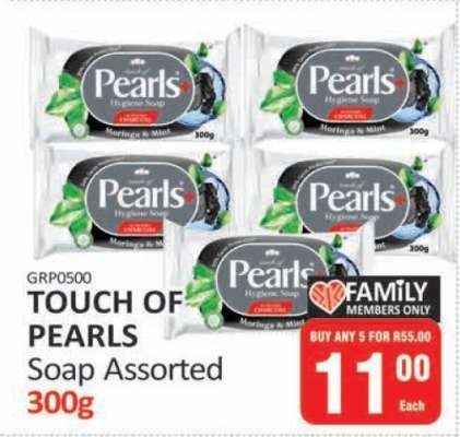 TOUCH OF PEARLS Soap Assorted
