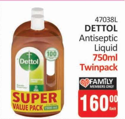 DETTOL Antiseptic Liquid 750ml Twinpack