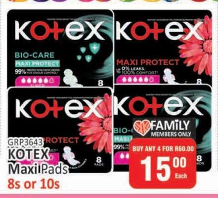 Kotex Maxi Pads