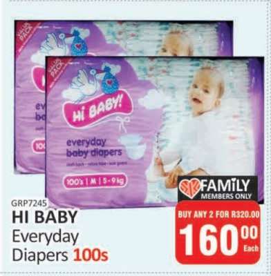 HI BABY Everyday Diapers 100s