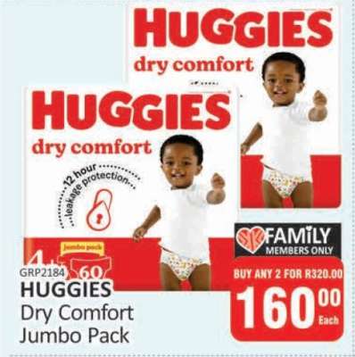 Huggies Dry Comfort Jumbo Pack