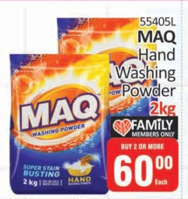 MAQ HAND WASHING POWDER 2kg