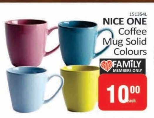 NICE ONE Coffee Mug Solid Colours