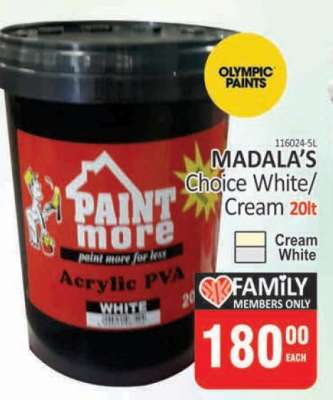 MADALA’S Choice White/Cream 20lt