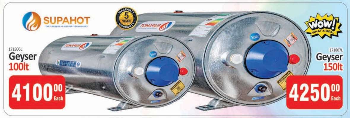 SUPAHOT Geyser 100lt