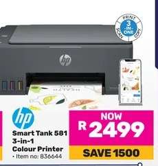HP Smart Tank 581 3-in-1 Colour Printer
