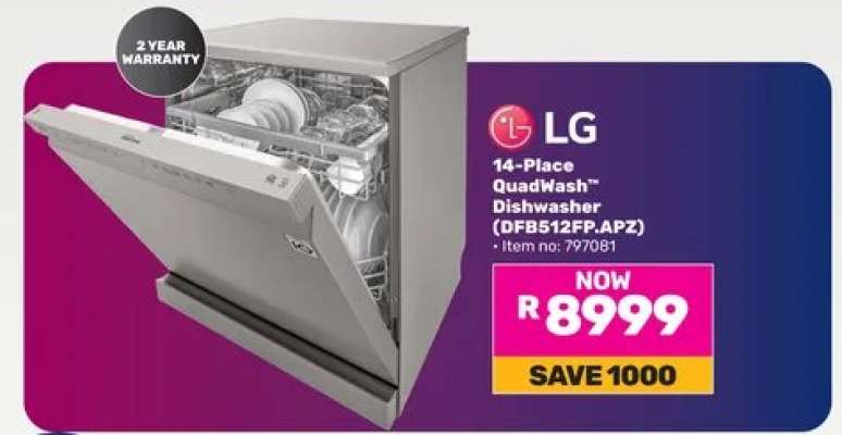 LG 14-Place QuadWash™ Dishwasher