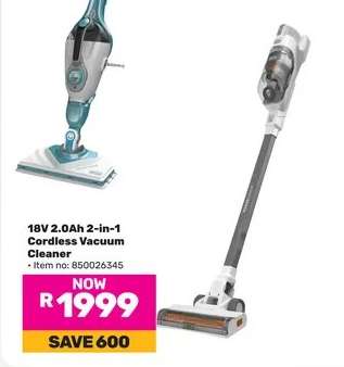 18V 2.0Ah 2-in-1 Cordless Vacuum Cleaner