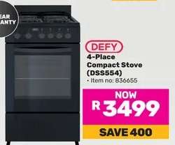 DEFY 4-Place Compact Stove (DSS554)