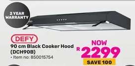 DEFY 90 cm Black Cooker Hood (DCH90B)