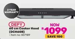 DEFY 60 cm Cooker Hood (DCH60B)