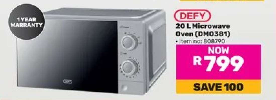 DEFY 20 L Microwave Oven (DMO381)