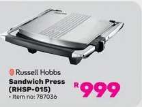 Russell Hobbs Sandwich Press RHSP-015