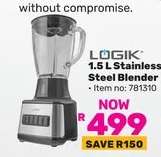 LOGIK 1.5 L Stainless Steel Blender