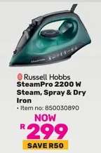 Russell Hobbs SteamPro 2200 W Steam, Spray & Dry Iron