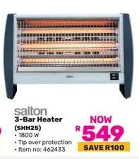 Salton 3-Bar Heater Shh25