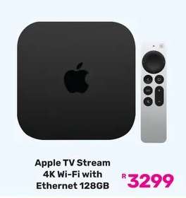 Apple TV Stream 4K Wi-Fi with Ethernet 128GB