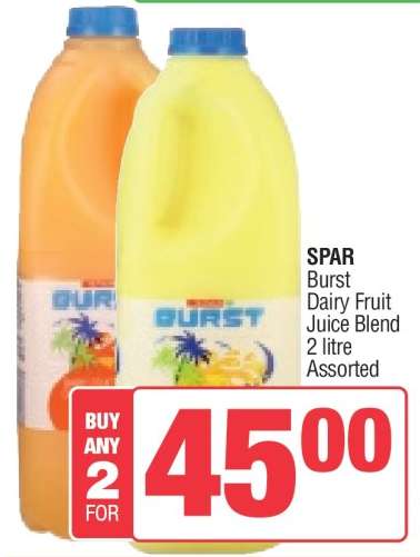 SPAR Burst Dairy Fruit Juice Blend