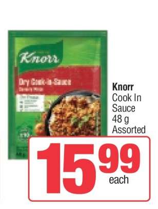 Knorr Cook In Sauce