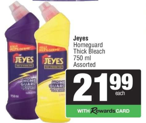 Jeyes Homeguard Thick Bleach
