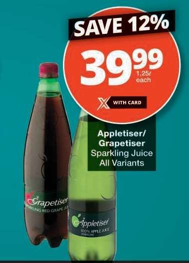 Appletiser/Grapetiser Sparkling Juice
