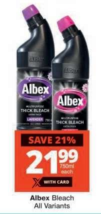 ALBEX BLEACH all variants