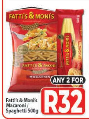 Fatti's & Moni's Macaroni/Spaghetti 500g