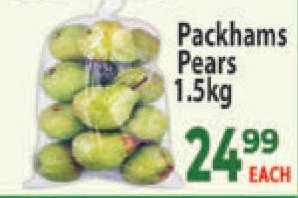 Packhams Pears 1.5kg