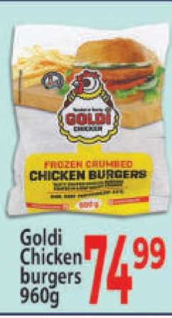 GOLDI Chicken burgers