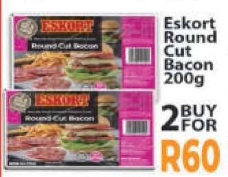 Eskort Round Cut Bacon 200g