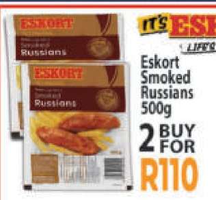 Eskort Smoked Russians 500g