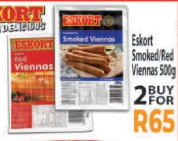 Eskort Smoked/Red Viennas 500g