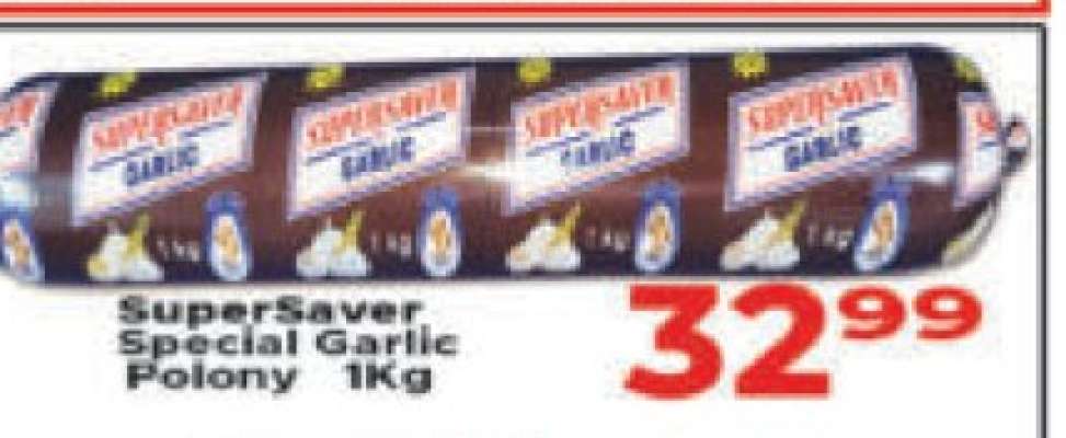 SuperSaver Special Garlic Polony 1Kg