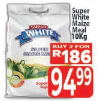 Super White Maize Meal 10kg