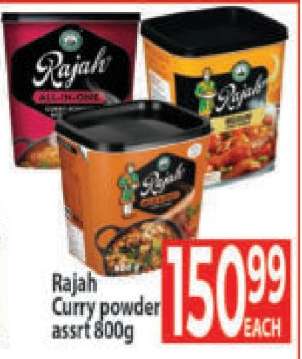 Rajah Curry powder assrt 800g