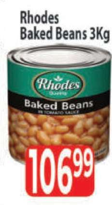 Rhodes Baked Beans 3Kg