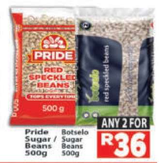 Pride Sugar / Beans 500g, Botselo Sugar Beans 500g