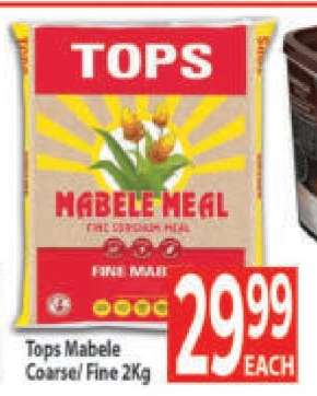 Tops Mabele Coarse/Fine 2Kg
