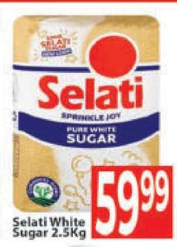 Selati White Sugar-2.5Kg