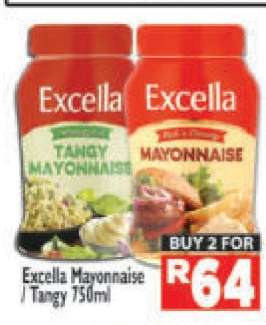 Excella Mayonnaise/Tangy 750ml