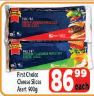 First Choice Cheese Slices