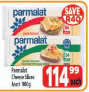 Parmalat Cheese Slices Assrt 900g