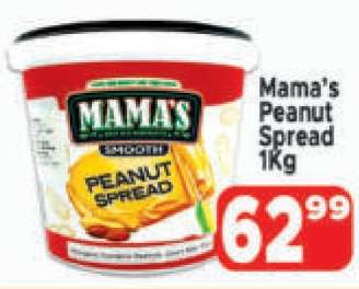 Mama's Peanut Spread 1Kg