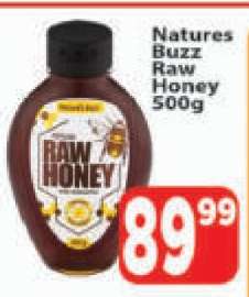 Natures Buzz Raw Honey 500g