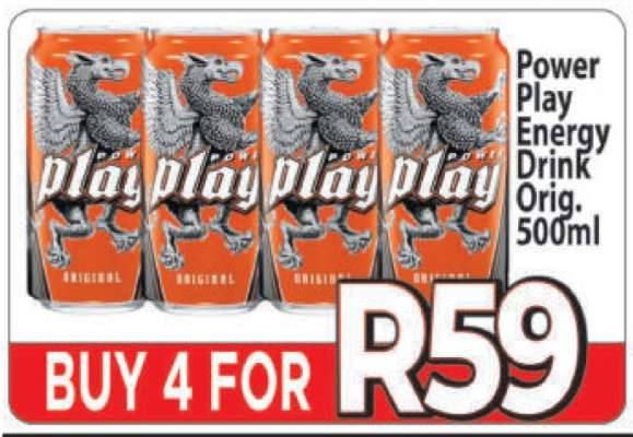 Power Play Energy Drink Orig. 500ml