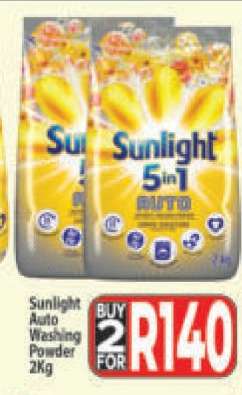 Sunlight Auto Washing Powder 2kg