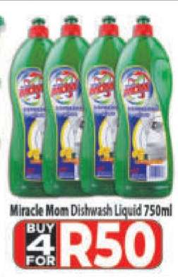 Miracle Mom Dishwash Liquid 750ml
