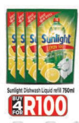 Sunlight Dishwash Liquid refill 750ml
