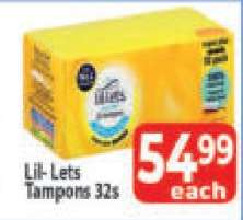 Lil-Lets Tampons 32s